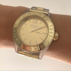 Coach watch - Gold with Clear bracelet